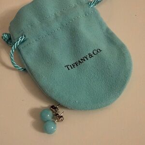 Tiffany Blue Stud Earrings RARE